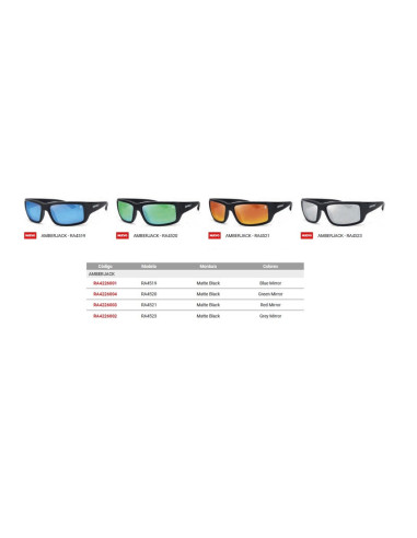Gafas rapala rockfish matte black blue mirror-tienda de pesca-náutica