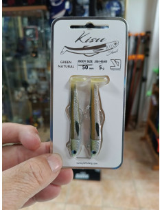 Vinilo ykr kisu shad 50mm 5g sugar green,-tienda de pesca-tienda náutica