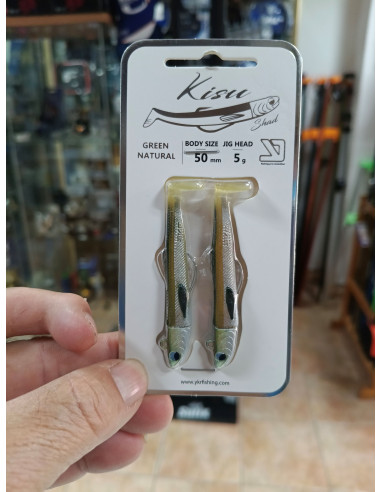 Vinilo ykr kisu shad 50mm 5g sugar green,-tienda de pesca-tienda náutica