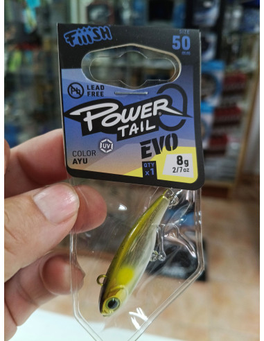 SEÑUELO FIIISH POWER TAIL 44MM 18G WHITE MORNING