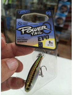 Señuelo fiiish power tail evo 50mm 8g natural minnow