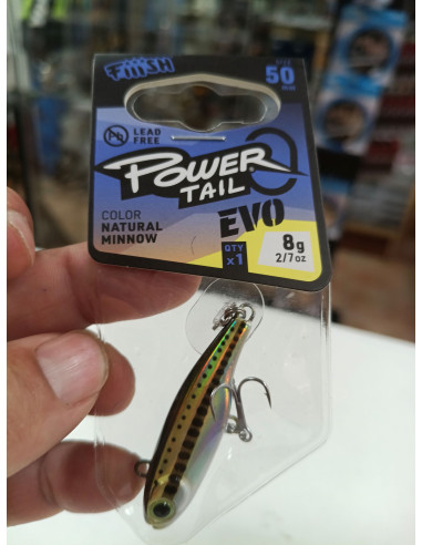 Señuelo fiiish power tail 50mm 8g natural minnow-tienda de pesca-tienda náutica