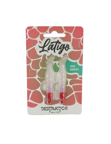 Vinilo látigo destructor baits 68mm red head-tienda de pesca-náutica