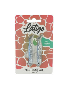 Vinilo látigo destructor baits 85mm white pearl-tienda de pesca-señuelo