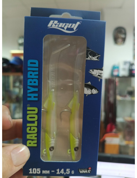 Vinilo raglou plomado x2 hybrid 105mm gh-tienda de pesca-náutica
