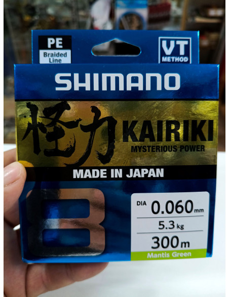 Trenzado shimano kairiki 0.06mm 300m-tienda de pesca-tienda náutica