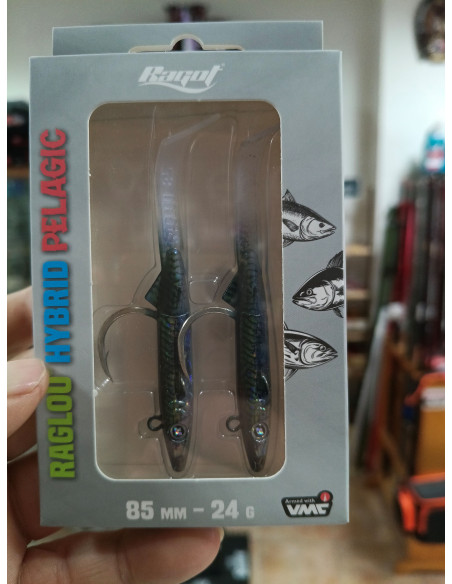 Vinilo raglou hybrid 105mm caballa-tienda de pesca-tienda náutica