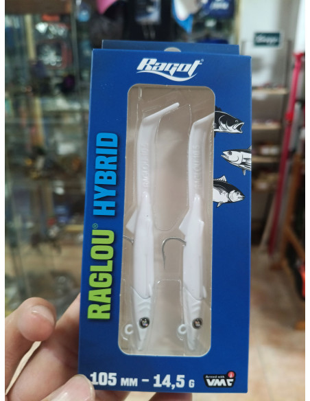 Vinilo raglou plomado x2 hybrid 105mm pw nacar-tienda de pesca-tienda náutica