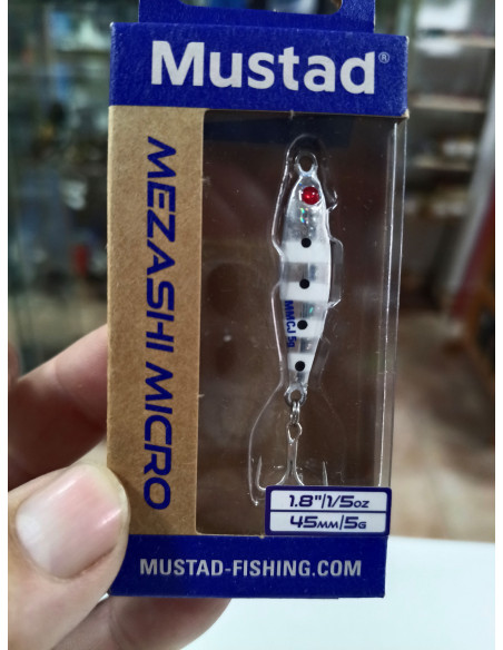 Jig mustad mezashi micro 15g cebra-tienda de pesca-tienda náutica