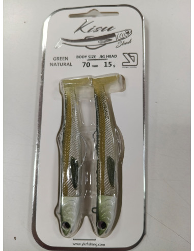 Vinilo ykr kisu shad 70mm 15g red gore-tienda de pesca-tienda náutica