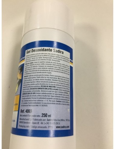 Gel desoxidante sadira 500ml-tienda de pesca-gel dexoxidante-gel sadira